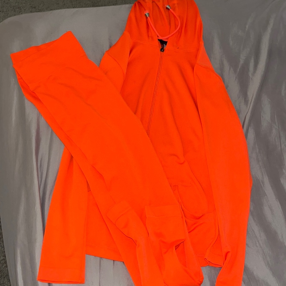 Orange Leggings and Jacket Set!
